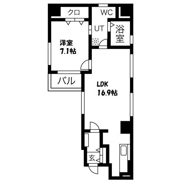 サンシャイン錦 間取り図