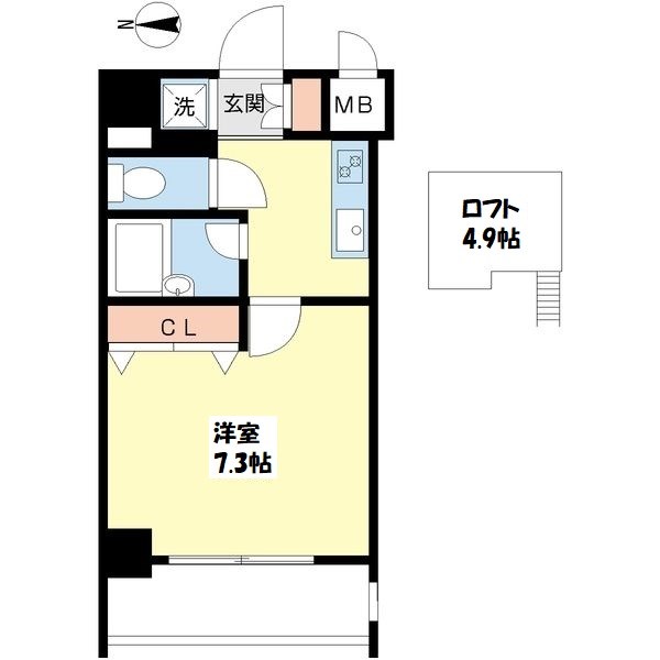プロシード太閤通 間取り図