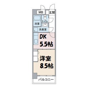 ブランメゾン八龍 間取り図