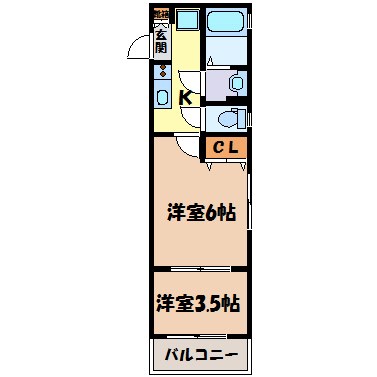 AXIA亀島 間取り図