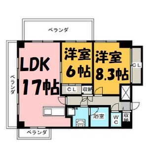 プレディアスタイル白川公園 間取り図
