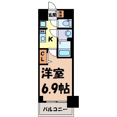 プレサンスNAGOYAファスト 間取り図