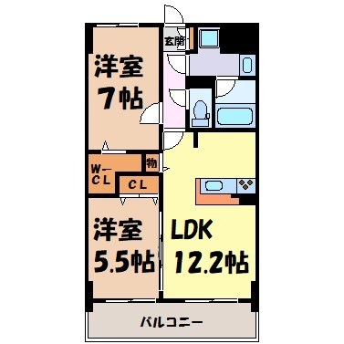 スタシオン川名公園 間取り図