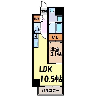 アンジュ栄 間取り図