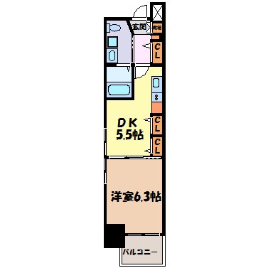 エステムプラザ名古屋駅前プライムタワー 間取り図