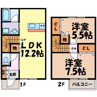 カーサ・ミツルギ 間取り図