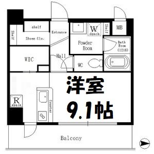 ルーエ金山 間取り図