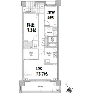 プライムメゾン富士見台 間取り図