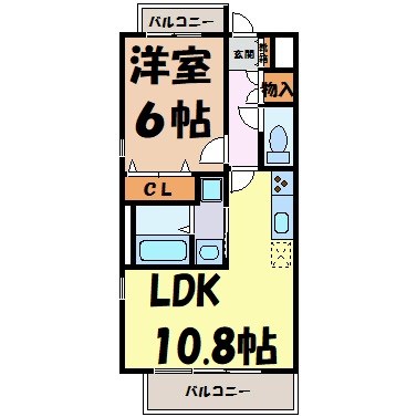 レージュ川原通 間取り図