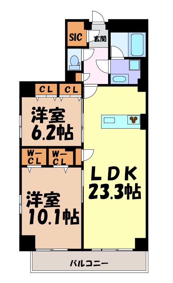 JMFレジデンス名駅南 間取り図