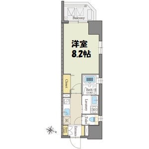 グランドゥール瑞穂通 間取り図