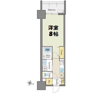 グランドゥール瑞穂通 間取り図