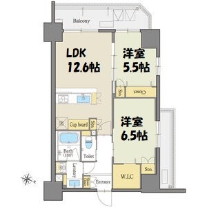 グランドゥール瑞穂通 間取り
