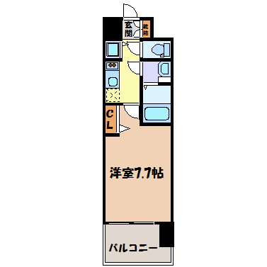 プレサンスジェネ栄 間取り図