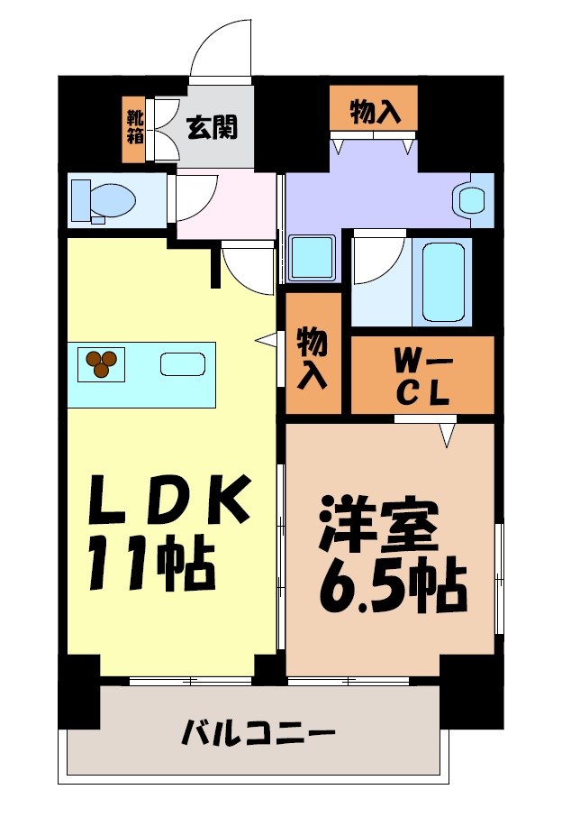 プレサンス鶴舞公園セラヴィ 間取り図