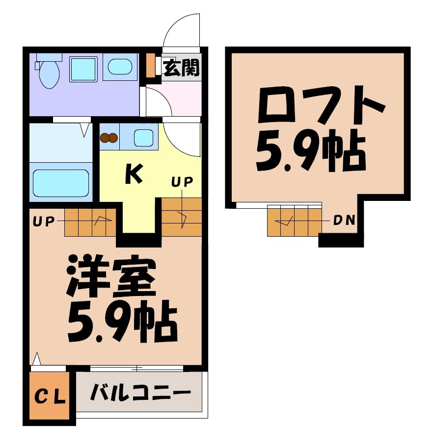 エスパス・リブレ 間取り図