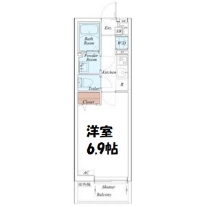 リブリ・覚王山Ⅰ 間取り図