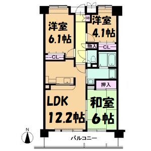 アーバンドエル大曽根東 間取り図