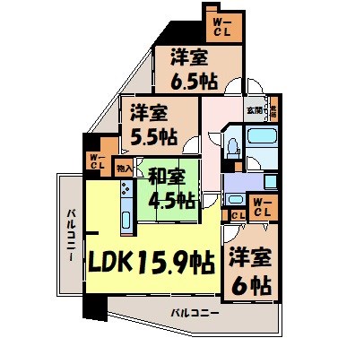 ベレーサ鶴舞公園 間取り図