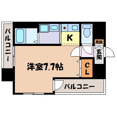 プレサンス名古屋STATIONザ・シティ 間取り図