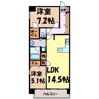Ｃ＆Ｓ橦木 間取り図