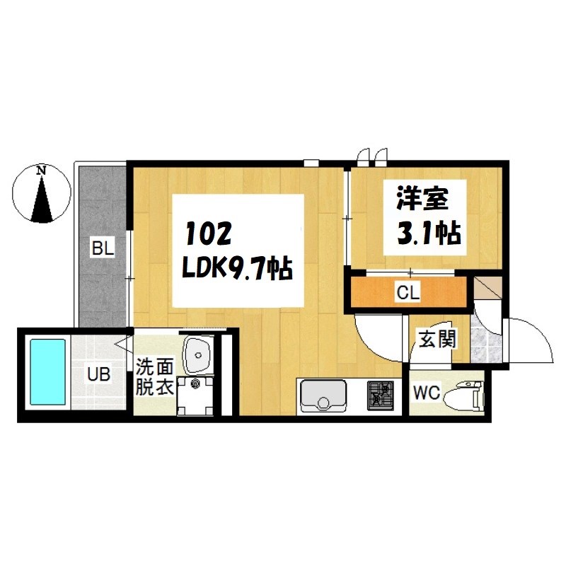 GRANDTIC　nakasugichou 間取り図