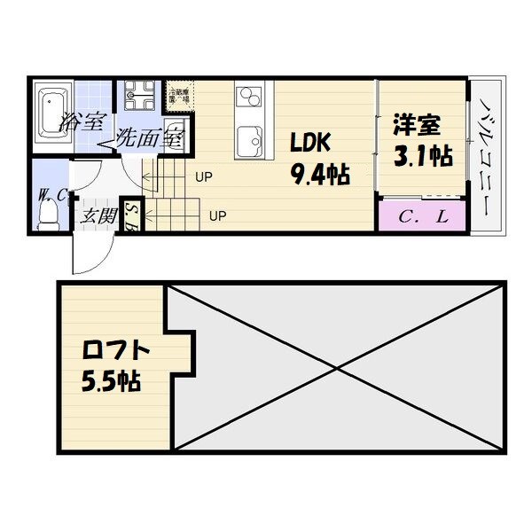 FAMILY STAGE川名Ⅲ 間取り図