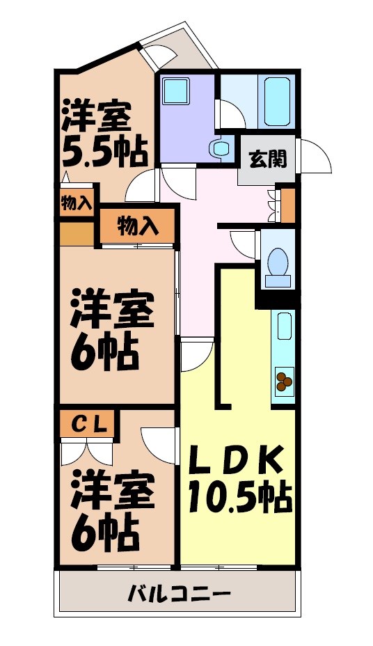 ロジェ星ヶ丘 間取り図