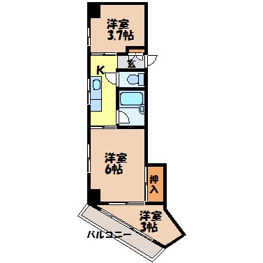 宝東新ハイツ 間取り図