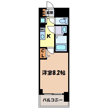 プレサンスジェネ千種内山Ⅱ 間取り