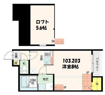 クリークコートⅡ 間取り図
