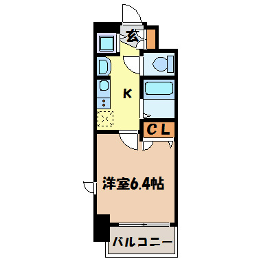 プレサンス鶴舞公園ＷＥＳＴ 間取り図