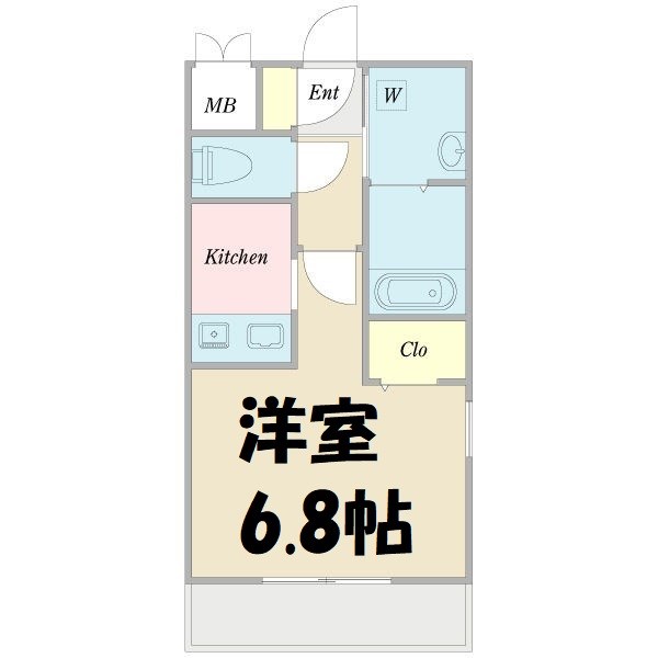 クレセール・タカミ 間取り図
