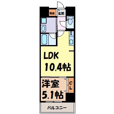 グランルクレ新栄ウエスト 間取り図