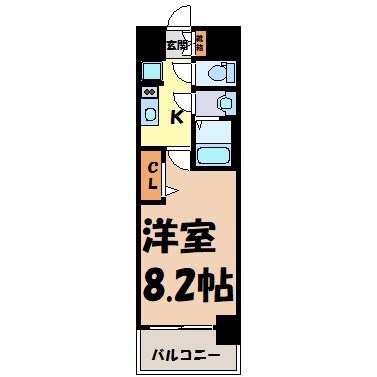 プレサンス上前津プレス 間取り図