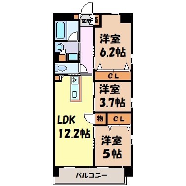 Ｃ＆Ｓ橦木 間取り図