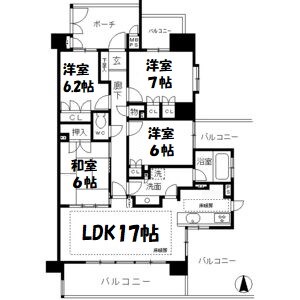 aLATO白壁東 間取り図