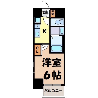エステムコート名古屋新栄アクシス 間取り図