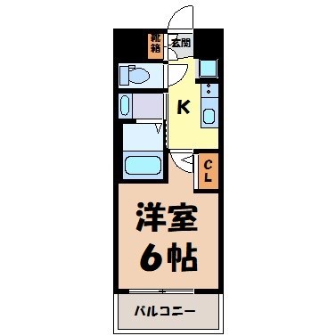 エステムコート名古屋新栄アクシス 間取り図