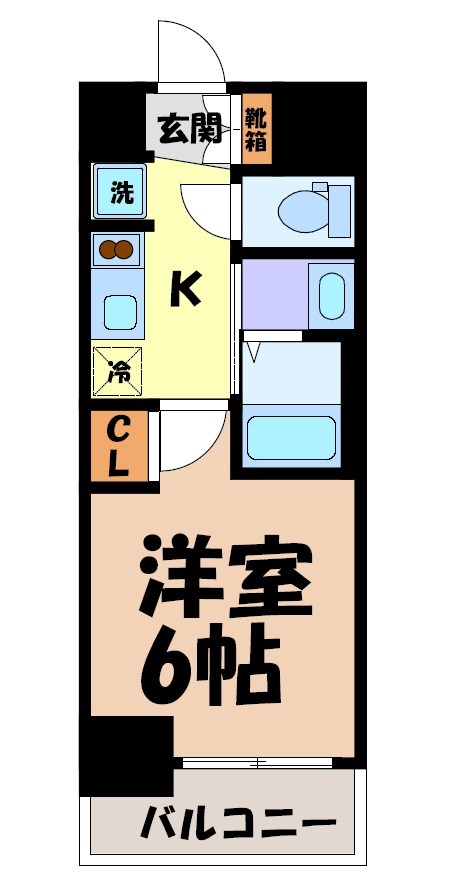 エステムコート名古屋新栄アクシス 間取り図