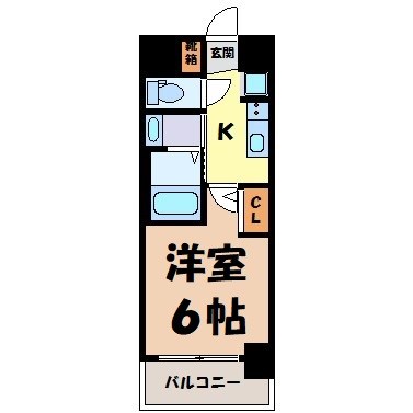 エステムコート名古屋新栄Ⅱアリーナ 間取り図