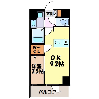 エステムコート名古屋新栄Ⅱアリーナ 間取り