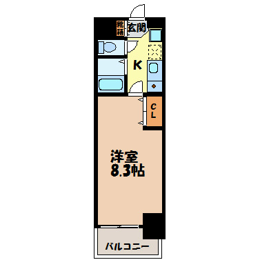 ヒルズ新栄2号館 間取り図