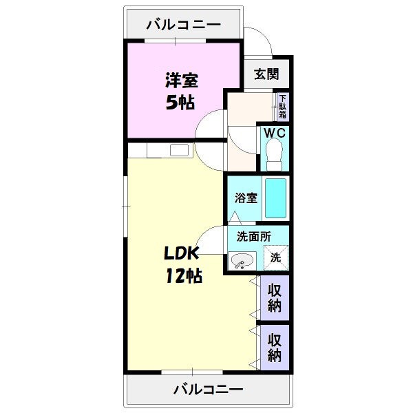 キャッスルミニ松園 間取り図