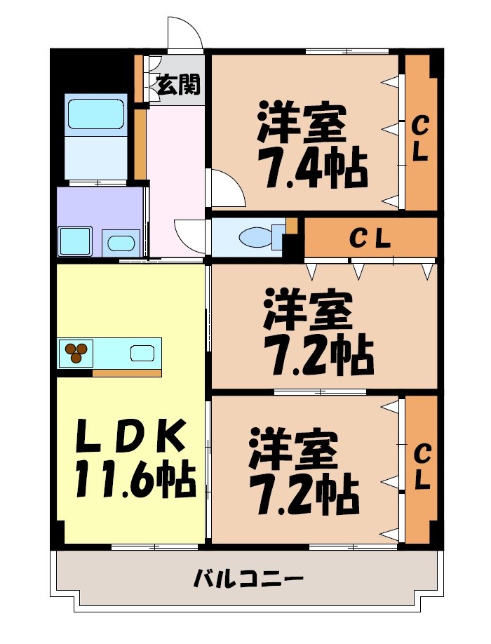 エトワール・ミツワ 間取り図