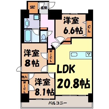 ロイジェント日吉 間取り図