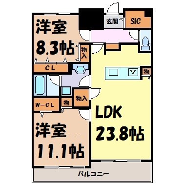 ロイジェント日吉 間取り図