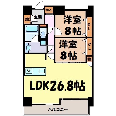 ロイジェント日吉 間取り図