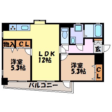 新栄Ｇｒａｎｄ　Ｍ 間取り図