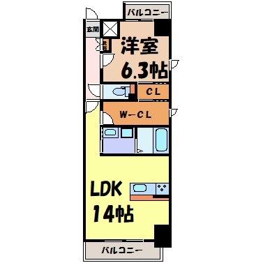 ファインブルーム新栄 間取り図